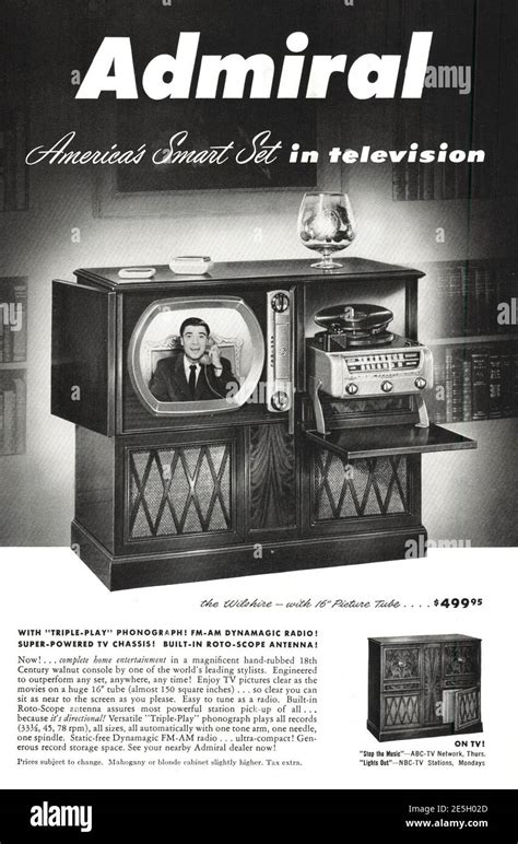 admiral tv 1950|admiral tv series 1950s.